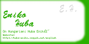eniko huba business card